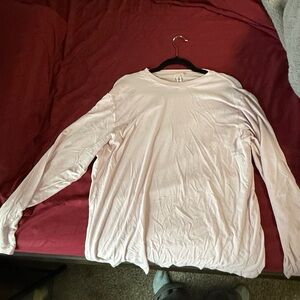 SKIMS light Pink Long Sleeve Shirt